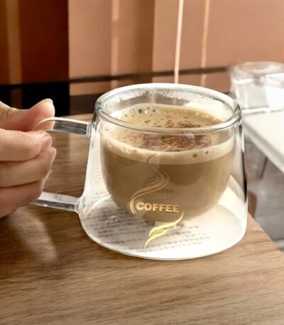 Double Wall Glass Coffee Mug