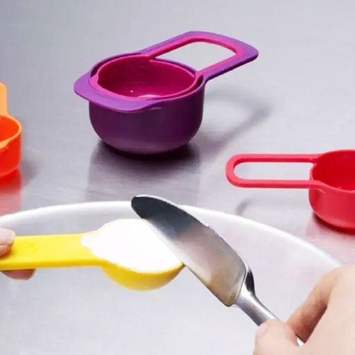 Multi Color Measuring Cup And Spoon Set